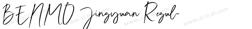 BENMO Jingyuan Regul字体转换